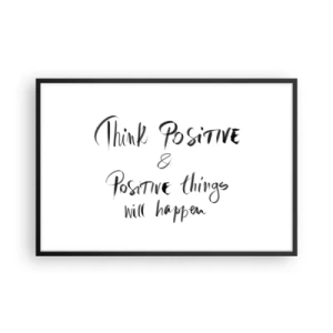 Plakat w czarnej ramie - Jak żyć? - 91x61 cm