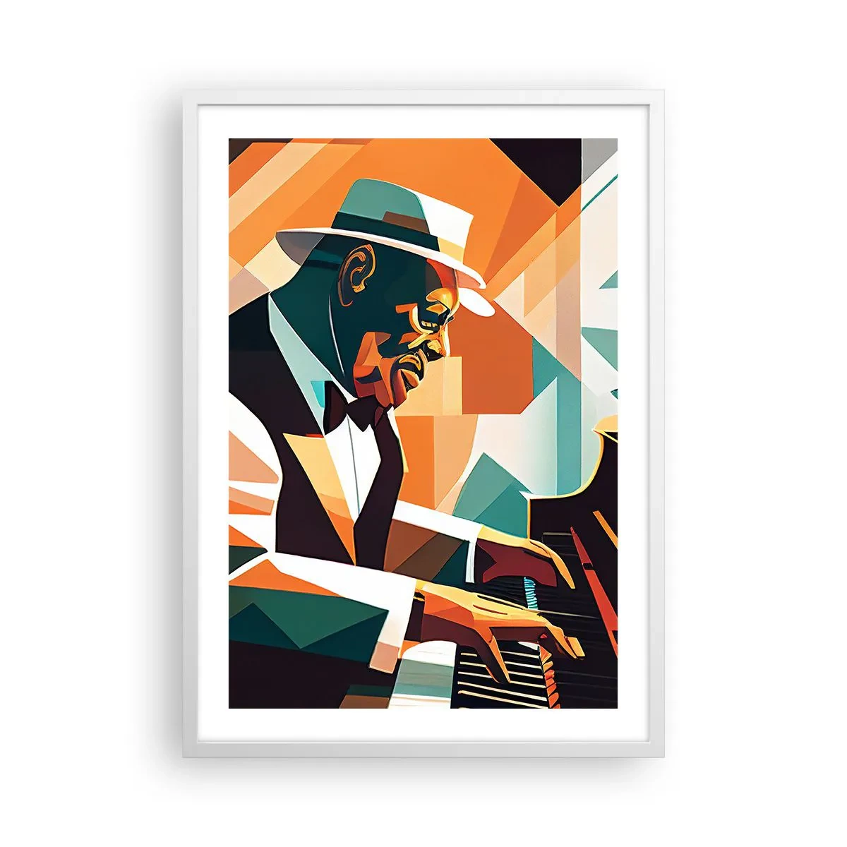Plakat w białej ramie - Cały ten jazz - 50x70 cm