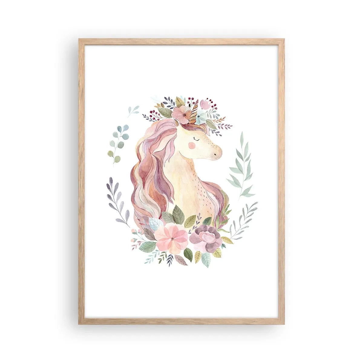 Plakat w ramie jasny dąb - Zaproszenie do świata baśni - 50x70 cm