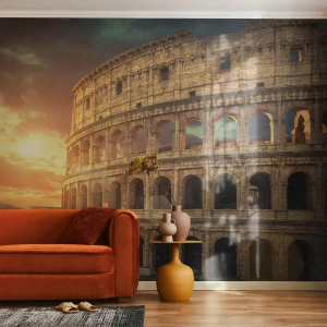 Fototapeta Premium Canvas - Kolosalne wrażenie - Koloseum, Rzym, Architektura - 250x175 cm