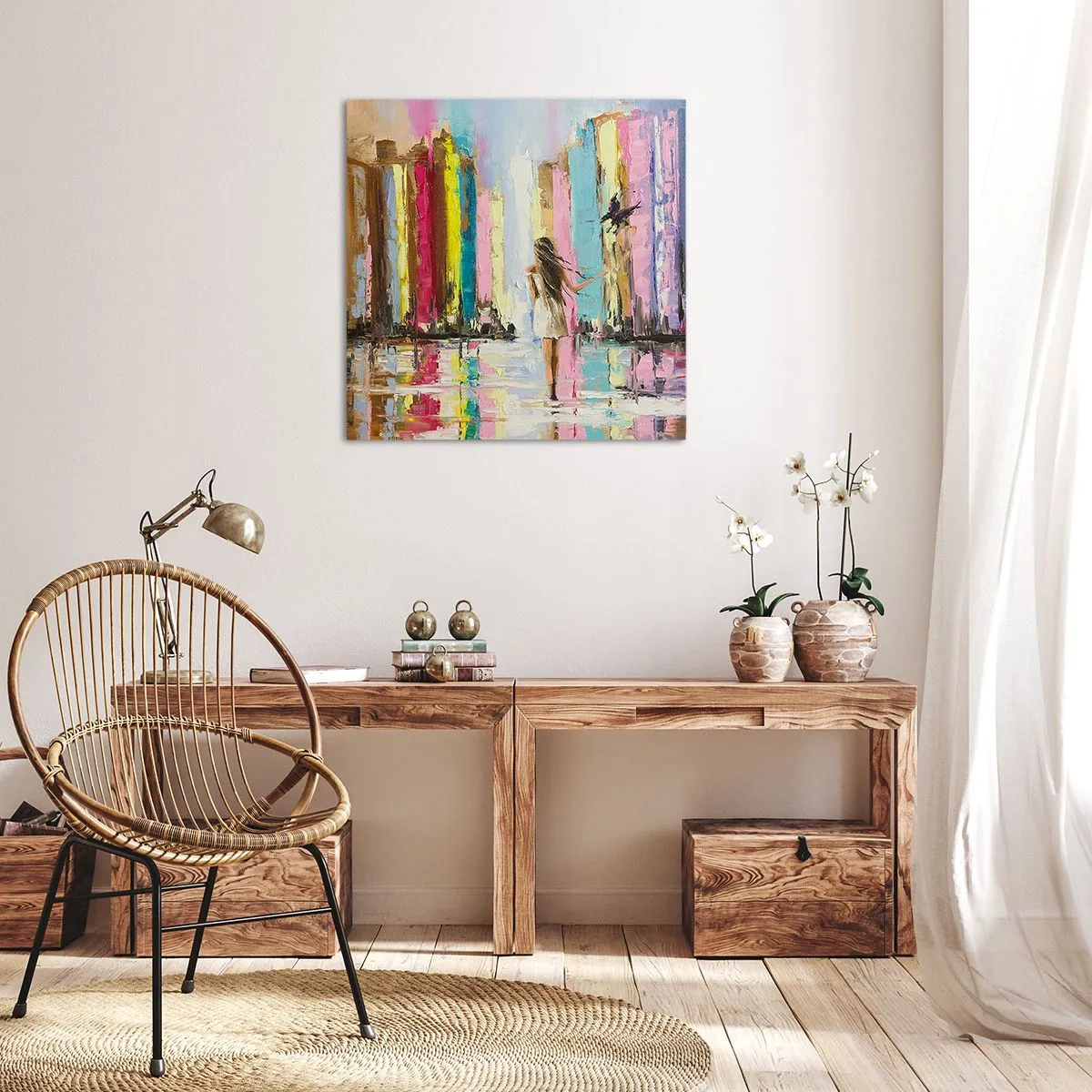 Obraz na płótnie - Idż za mną - 30x30 cm