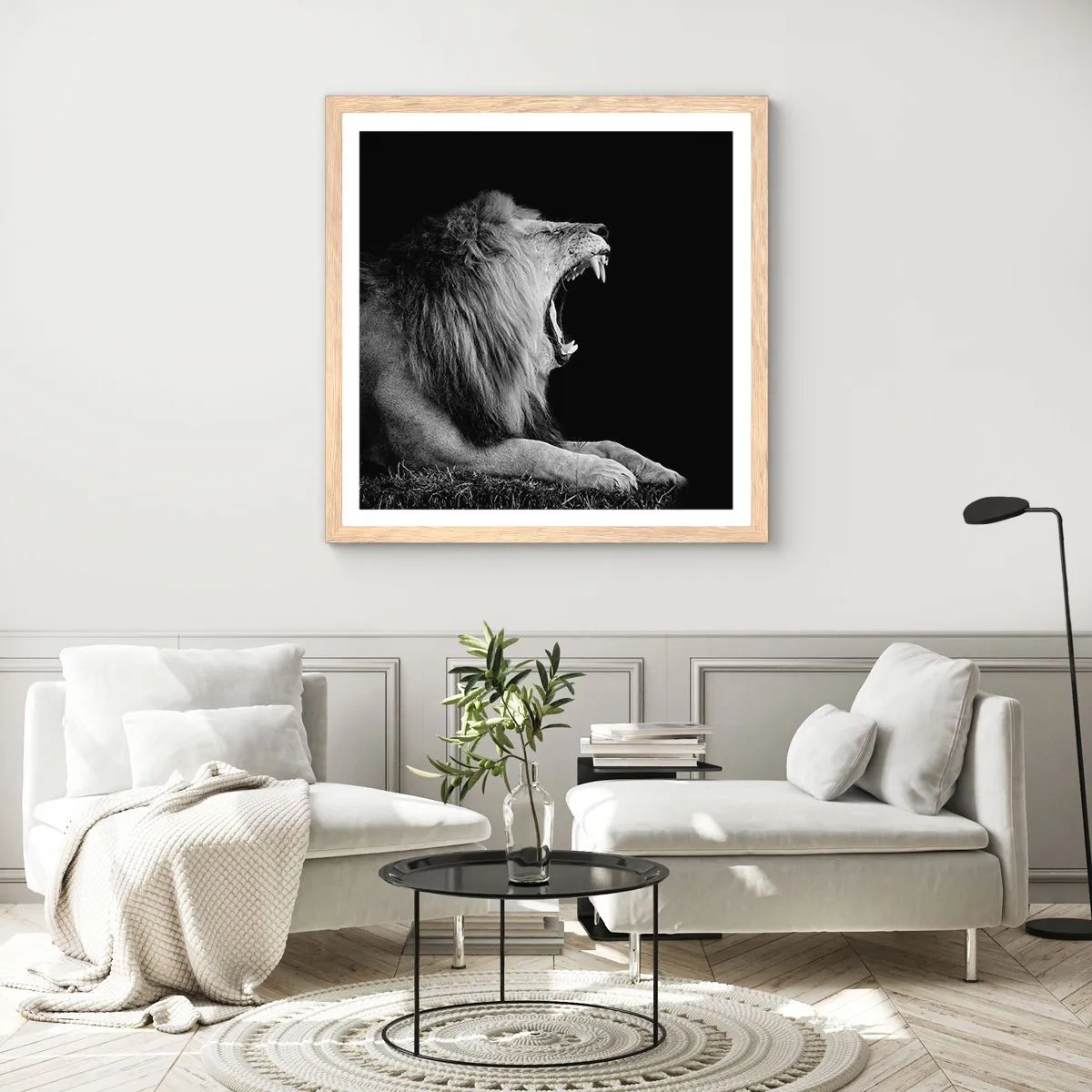 Plakat w ramie jasny dąb - Bez żadnych wątpliwości - 50x50 cm