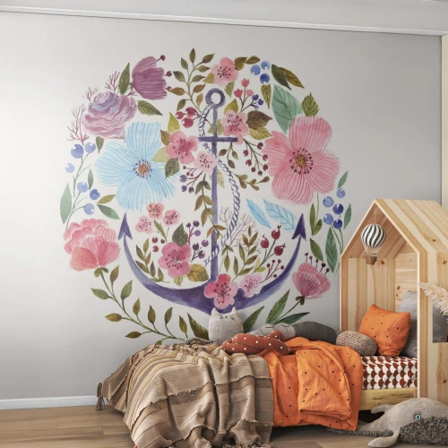 Fototapeta Samoprzylepna Deluxe Sticker - Dobry sen żeglarza - Kotwica, Boho, Nadmorski - 300x210 cm