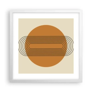 Plakat w białej ramie - Plan doskonały - 40x40 cm