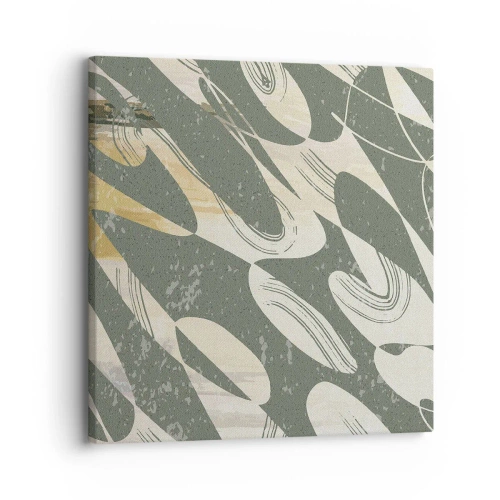 Obraz na płótnie - Abstrakcja zrytmizowana - 30x30 cm