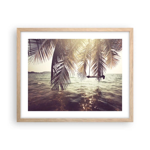 Plakat w ramie jasny dąb - Można bujać w obłokach do woli - 50x40 cm