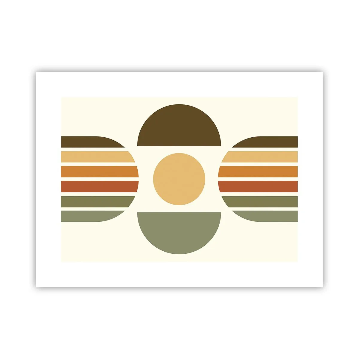 Plakat - W kolorach ziemi - 40x30 cm