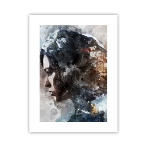 Plakat - Opowieść o dziewczynie z miastem w tle - 30x40 cm