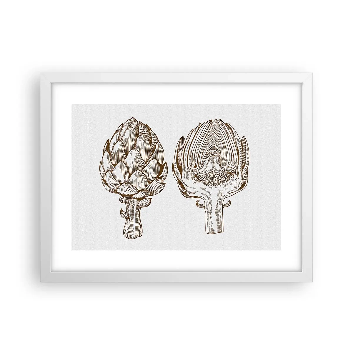 Plakat w białej ramie - Lekcja anatomii - 40x30 cm