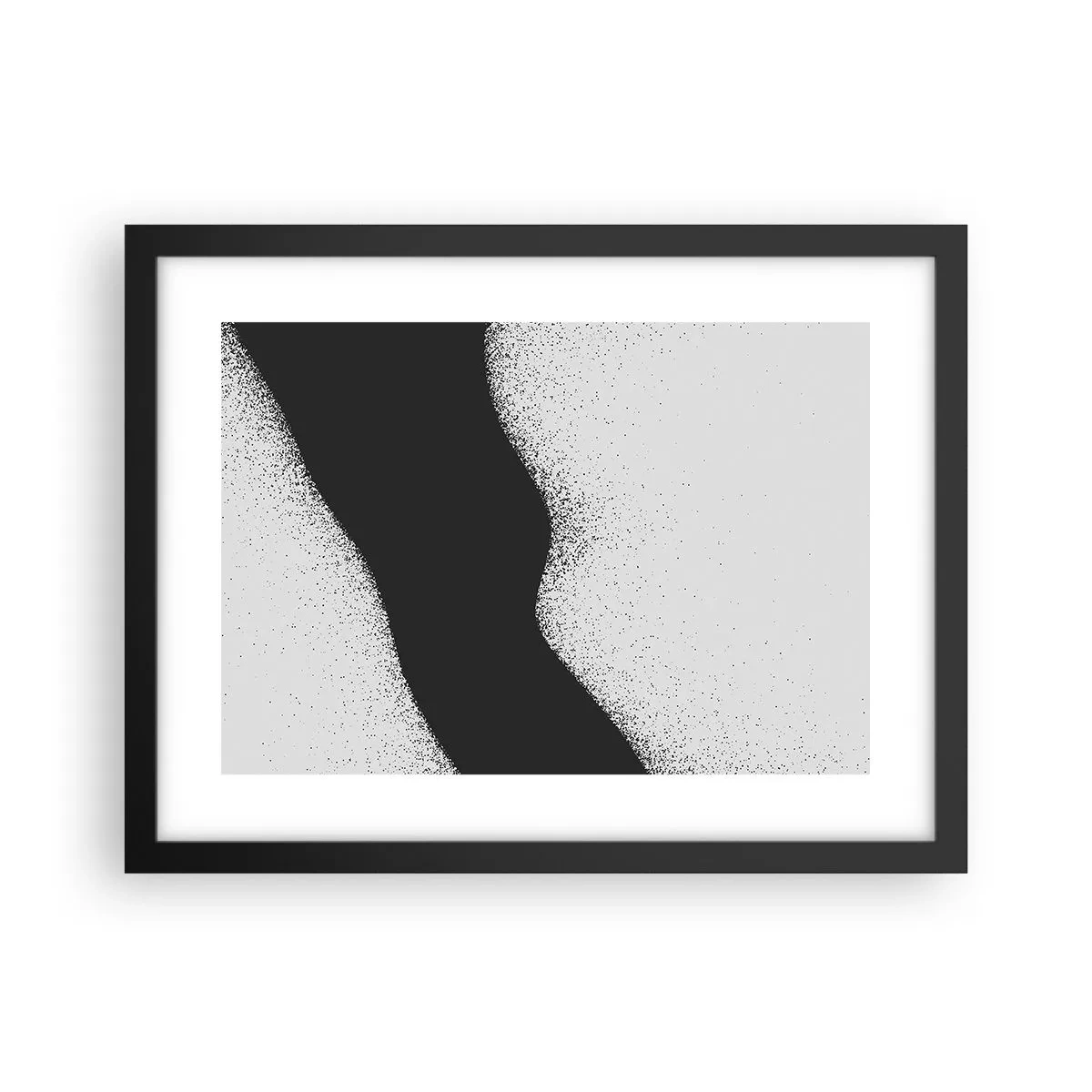 Plakat w czarnej ramie - Płynna równowaga - 40x30 cm