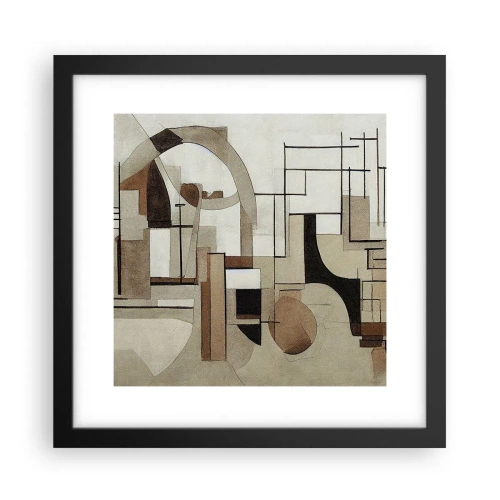 Plakat w czarnej ramie - Pejzaż miejski 2.0 - 30x30 cm