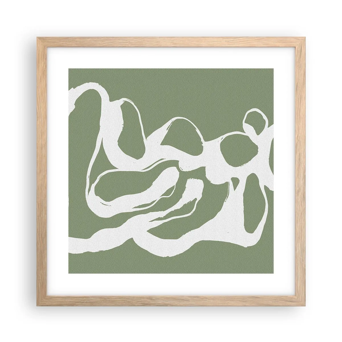 Plakat w ramie jasny dąb - Wołanie przestrzeni - 40x40 cm