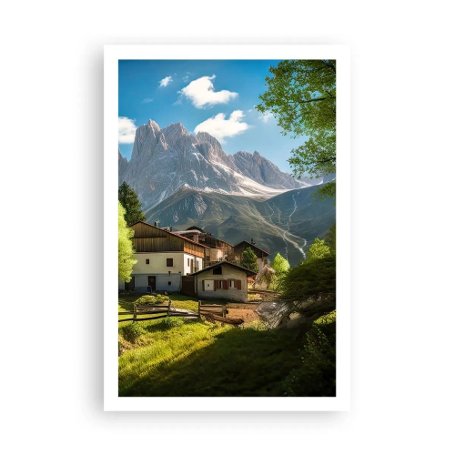 Plakat - Alpejska sielanka - 61x91 cm