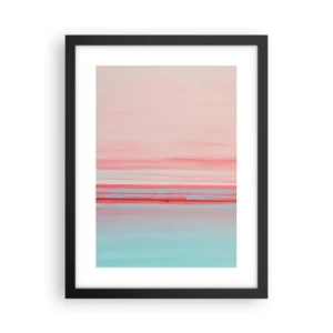 Plakat w czarnej ramie - Abstrakcja o świcie - 30x40 cm