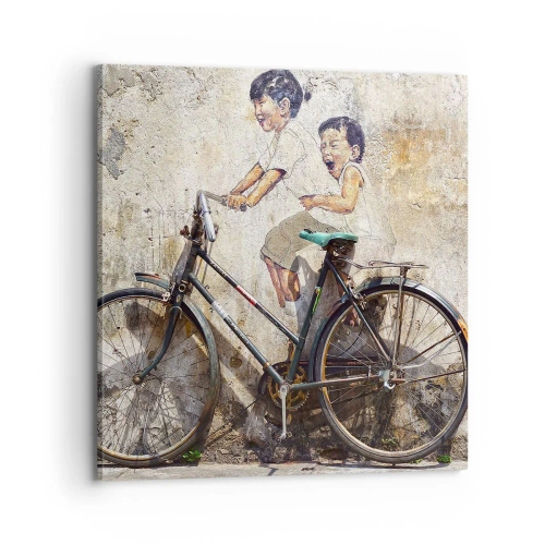 Obraz na płótnie - Prawda czy fałsz? - 70x70 cm