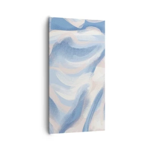Obraz na płótnie - Błękitne falowanie - 65x120 cm