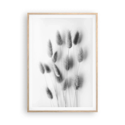 Plakat w ramie jasny dąb - Jej puszystość trawa - 70x100 cm