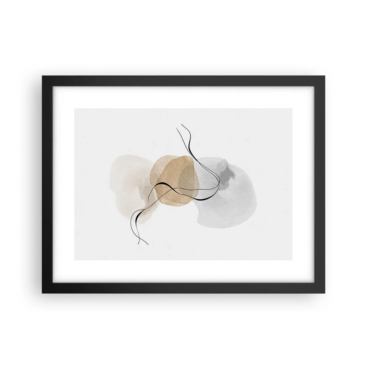 Plakat w czarnej ramie - Powietrzne paciorki - 40x30 cm