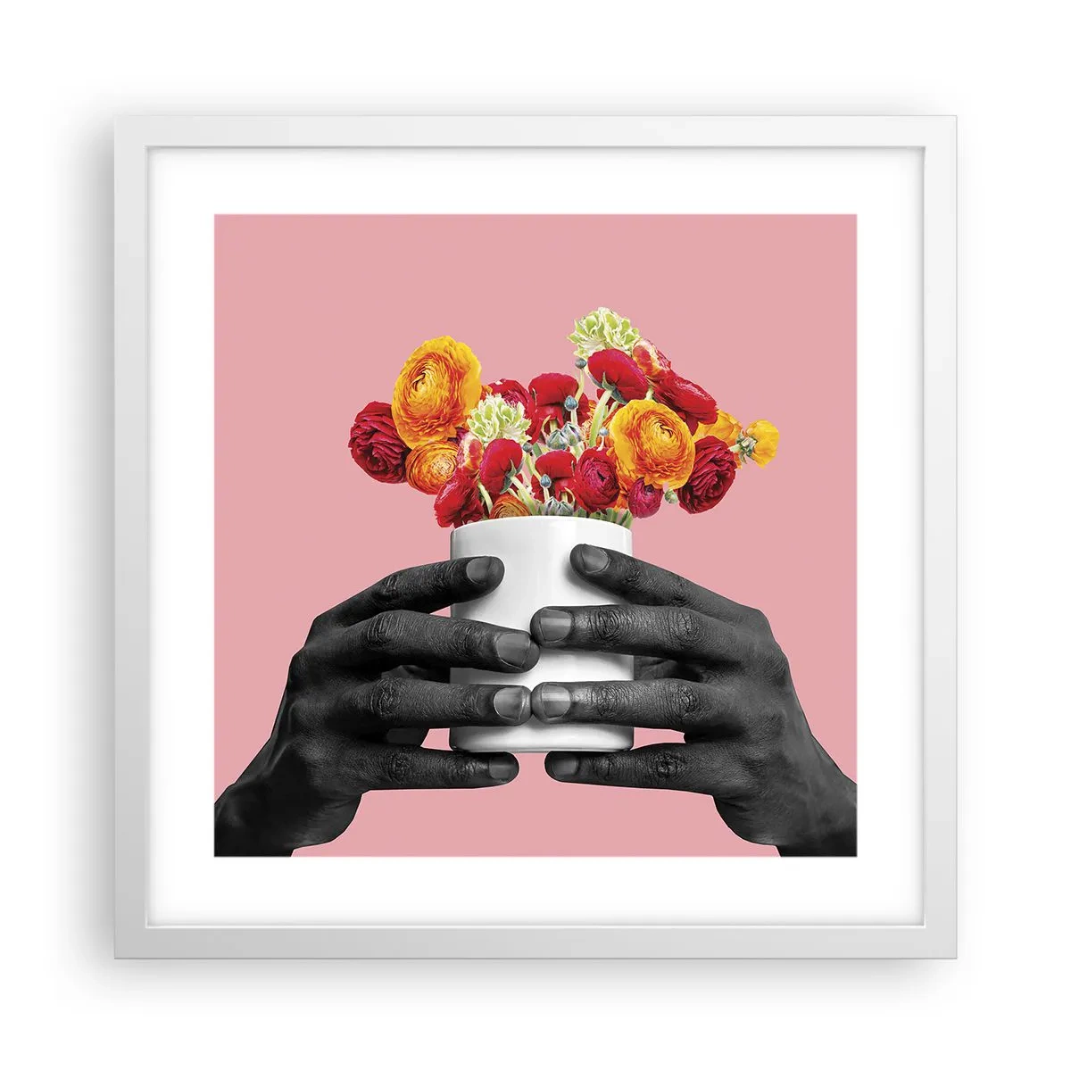 Plakat w białej ramie - Apoteoza życia - 40x40 cm