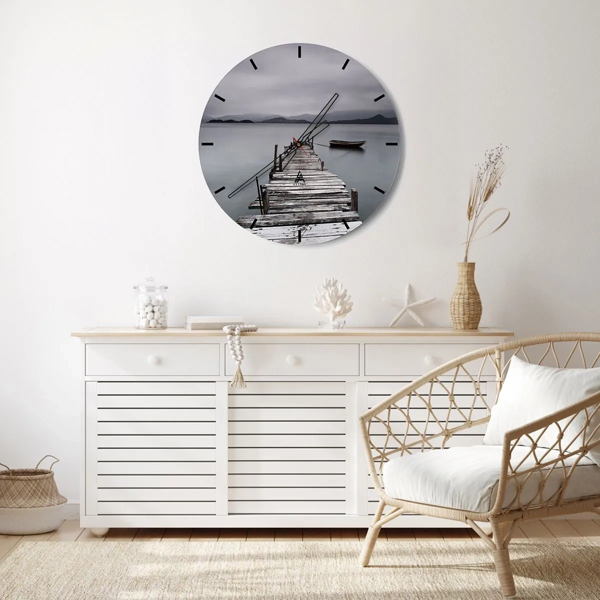 Zegar ścienny - Jutro możesz ruszać - 40x40 cm