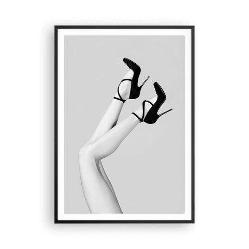 Plakat w czarnej ramie - Do góry nogami - 70x100 cm