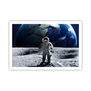 Plakat - Pozdrowienia z Księżyca - 91x61 cm