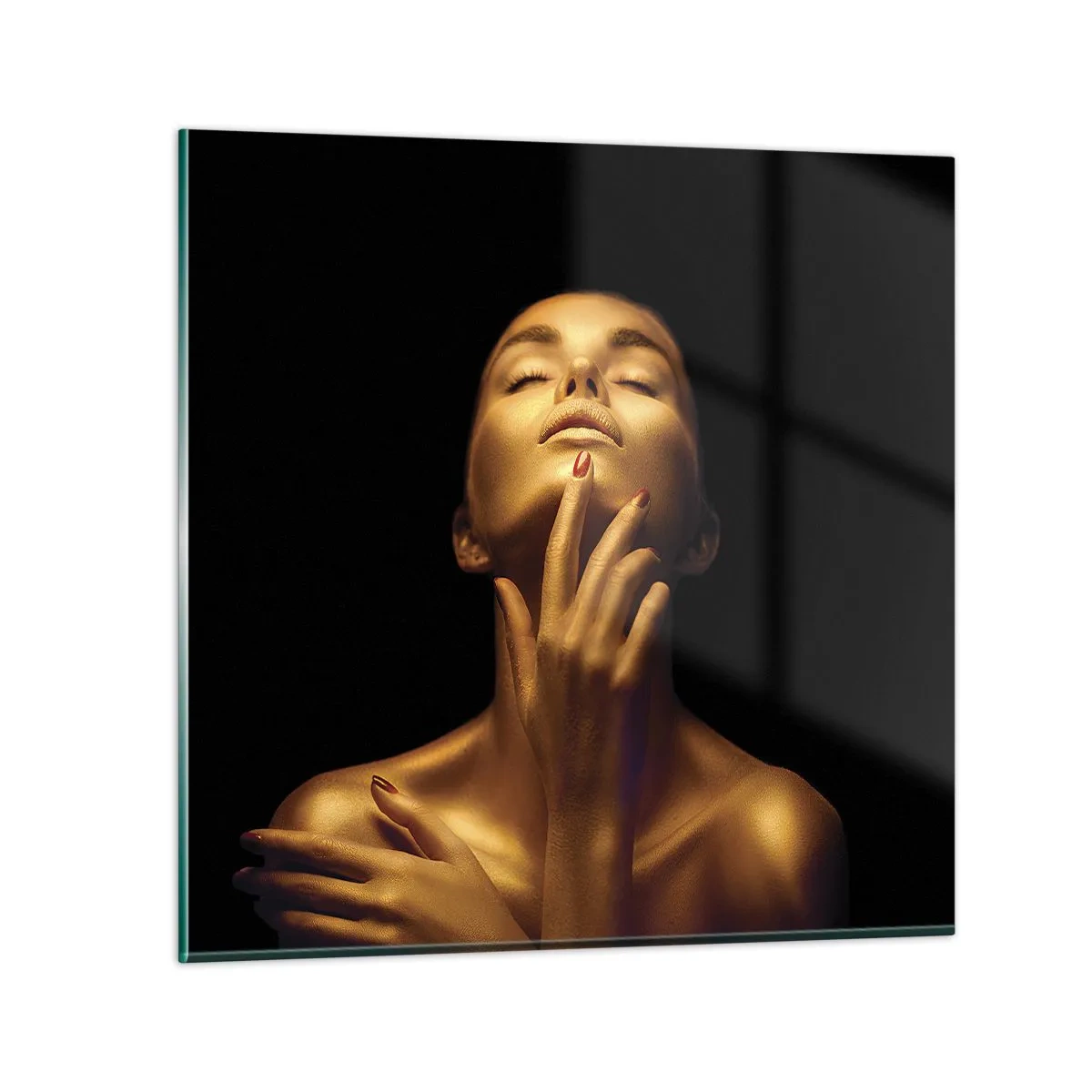 Obraz na szkle - Jak złoty jedwab - 60x60 cm