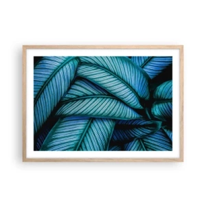 Plakat w ramie jasny dąb - Linie życia - 70x50 cm