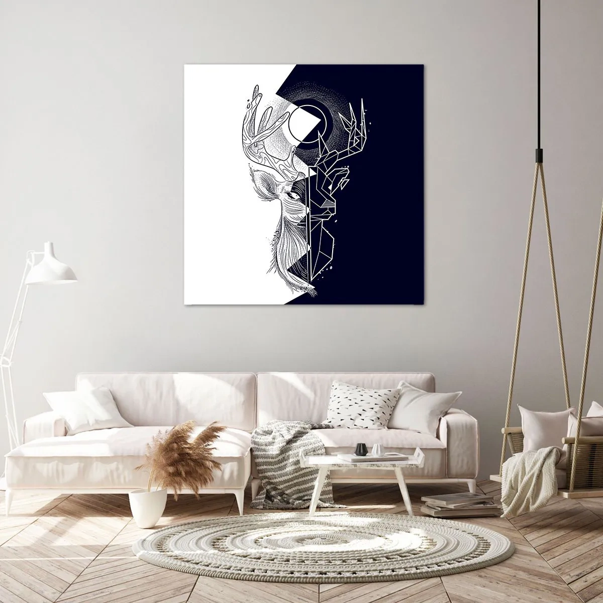 Obraz na płótnie - Walka i jedność przeciwieństw - 60x60 cm