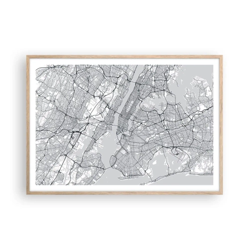 Plakat w ramie jasny dąb - Anatomia metropolii - 100x70 cm