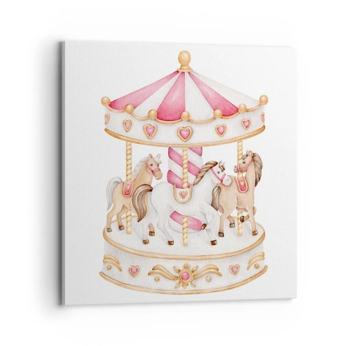 Obraz na płótnie - Słodki świat dzieciństwa - 70x70 cm