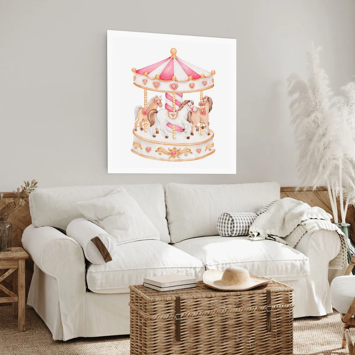 Plakat - Słodki świat dzieciństwa - 40x40 cm