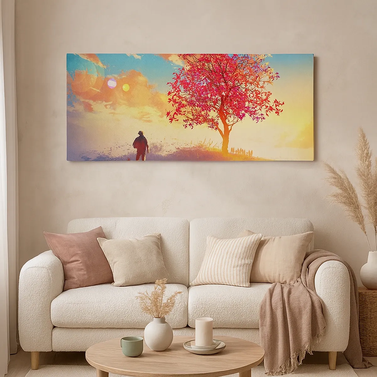 Obraz na płótnie - Pielgrzym u celu - 30x30 cm