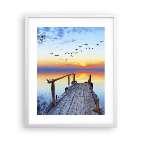 Plakat w białej ramie - Pora wracać… - 40x50 cm