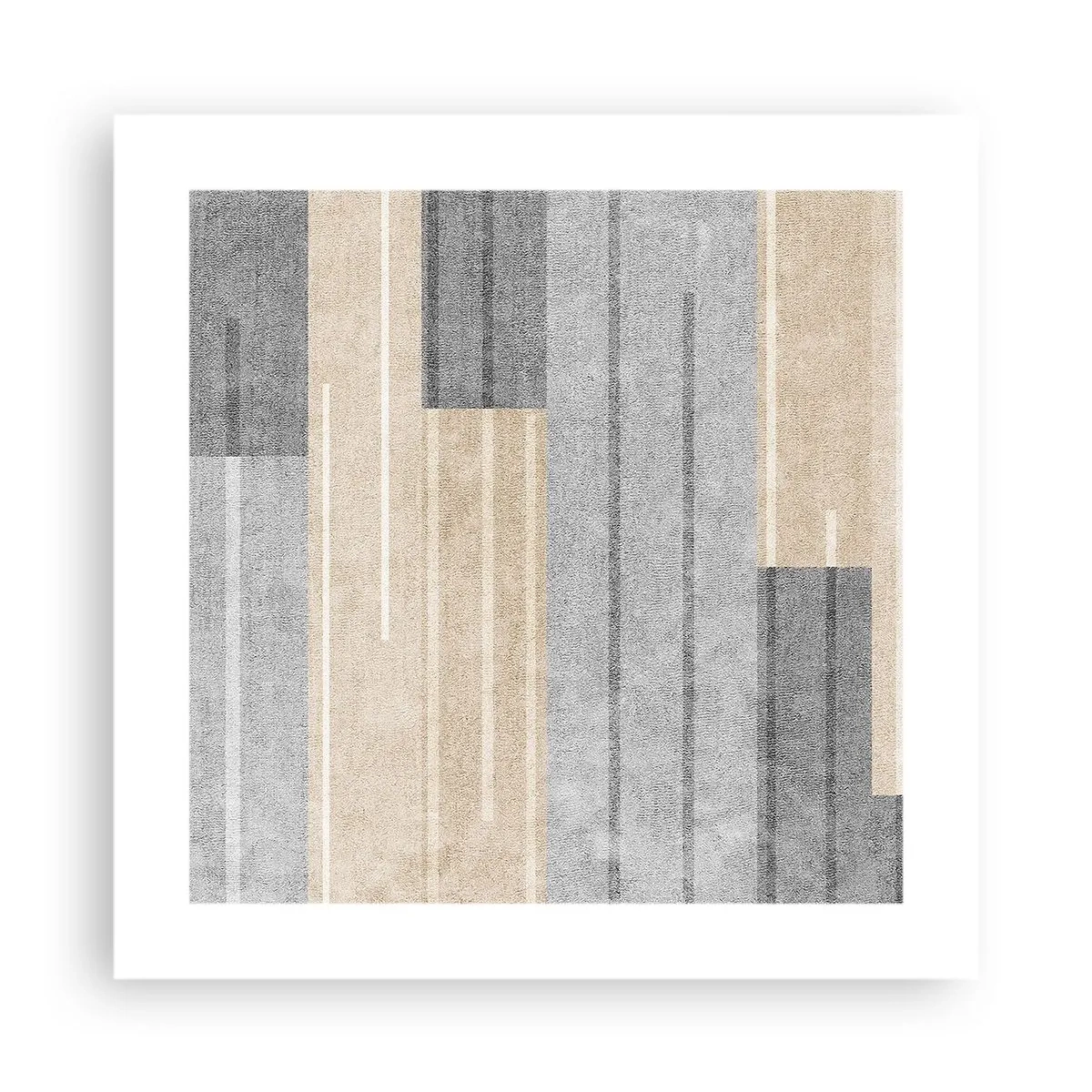 Plakat - Kompozycja: trzymać pion - 40x40 cm