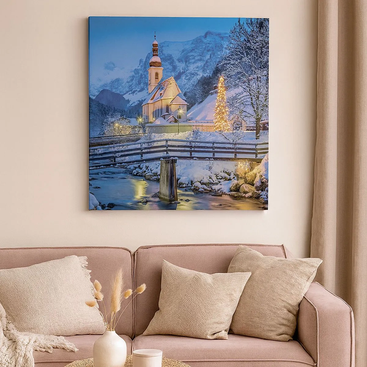 Obraz na płótnie - Duch Świąt - 30x30 cm