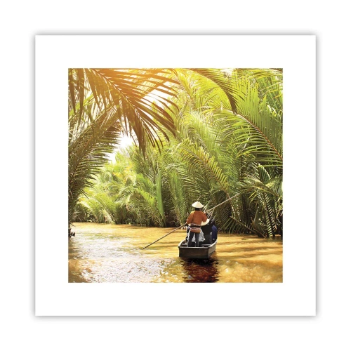 Plakat - Palmowym wąwozem - 30x30 cm