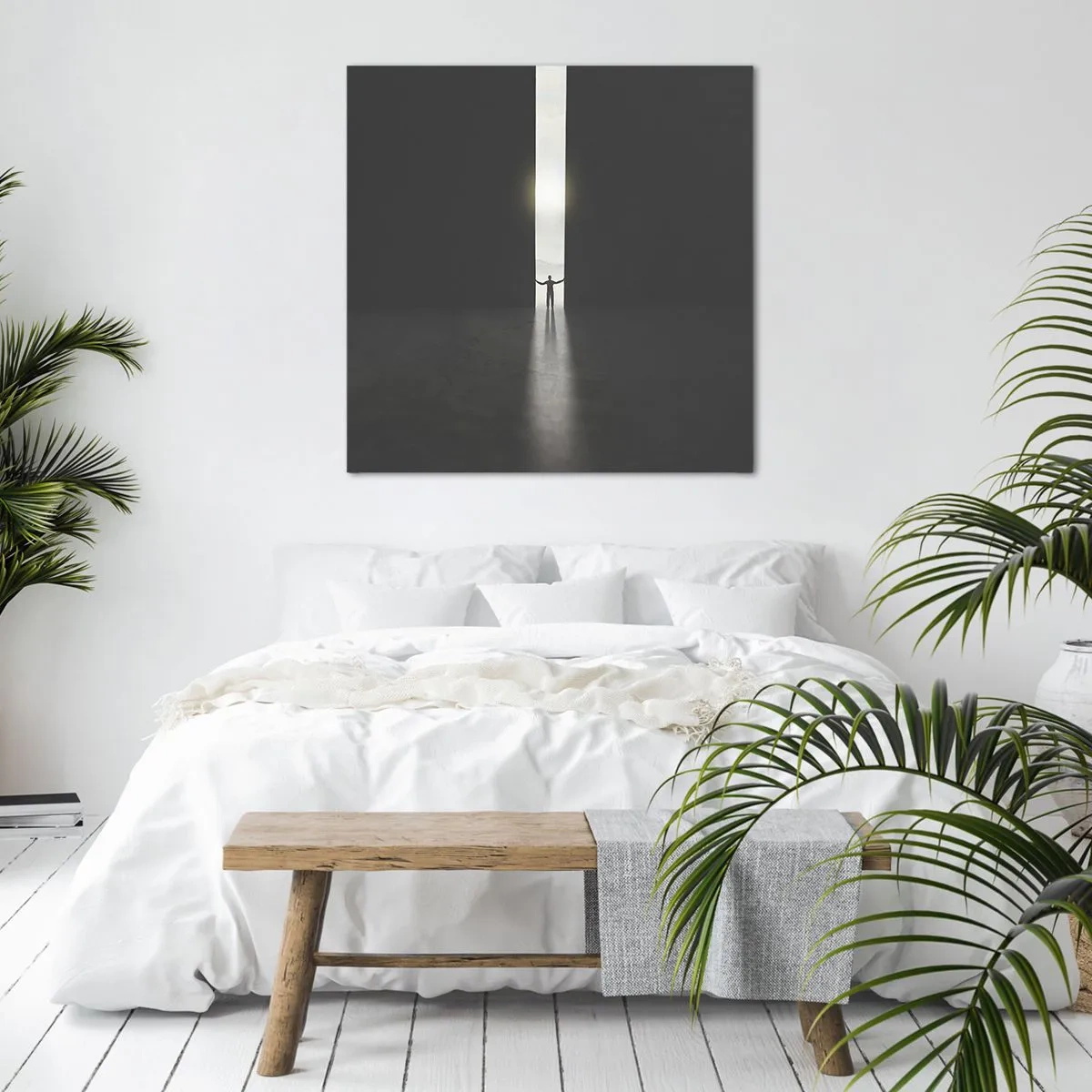 Obraz na płótnie - Krok do jasnej przyszłości - 60x60 cm