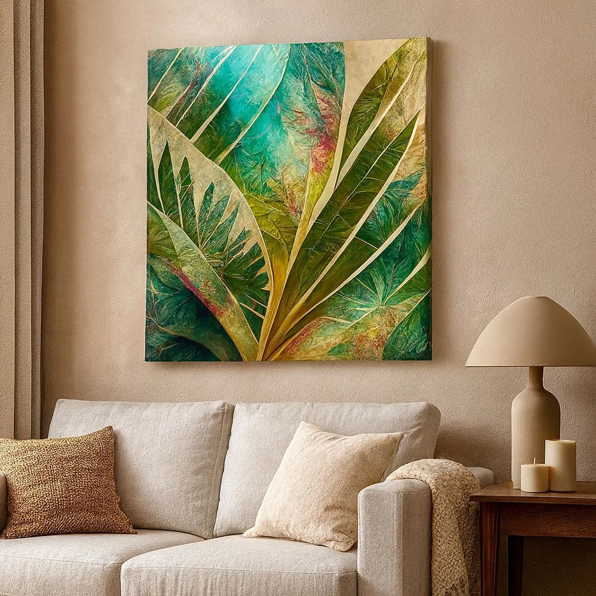 Obraz na płótnie - Barwy tropików - 30x30 cm