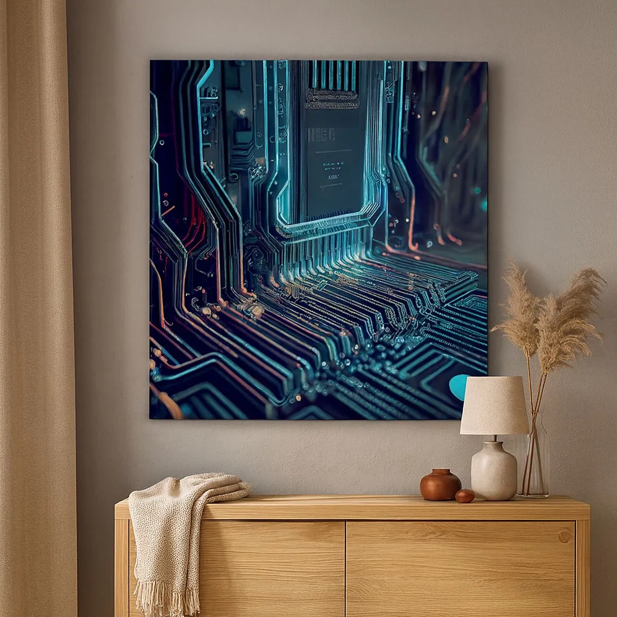 Obraz na płótnie - Tak sobie myślę… - 30x30 cm