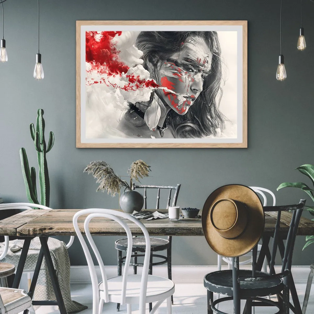 Plakat w ramie jasny dąb - W oparach absurdu - 100x70 cm