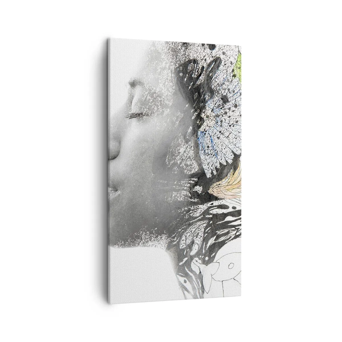 Obraz na płótnie - Zanurzona w naturze - 45x80 cm