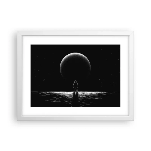 Plakat w białej ramie - Twarzą w twarz - 40x30 cm