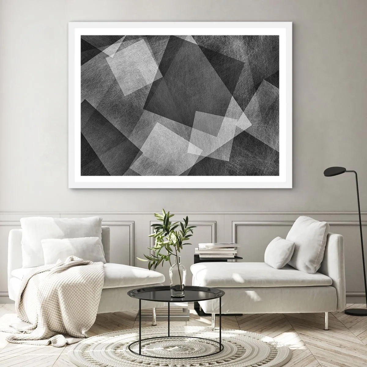 Plakat w białej ramie - Odwieczny symbol trwałości i porządku - 40x30 cm