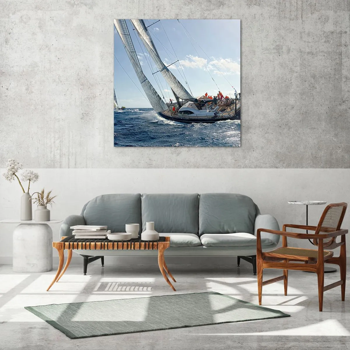 Obraz na szkle - Niech zwycięży lepszy - 60x60 cm