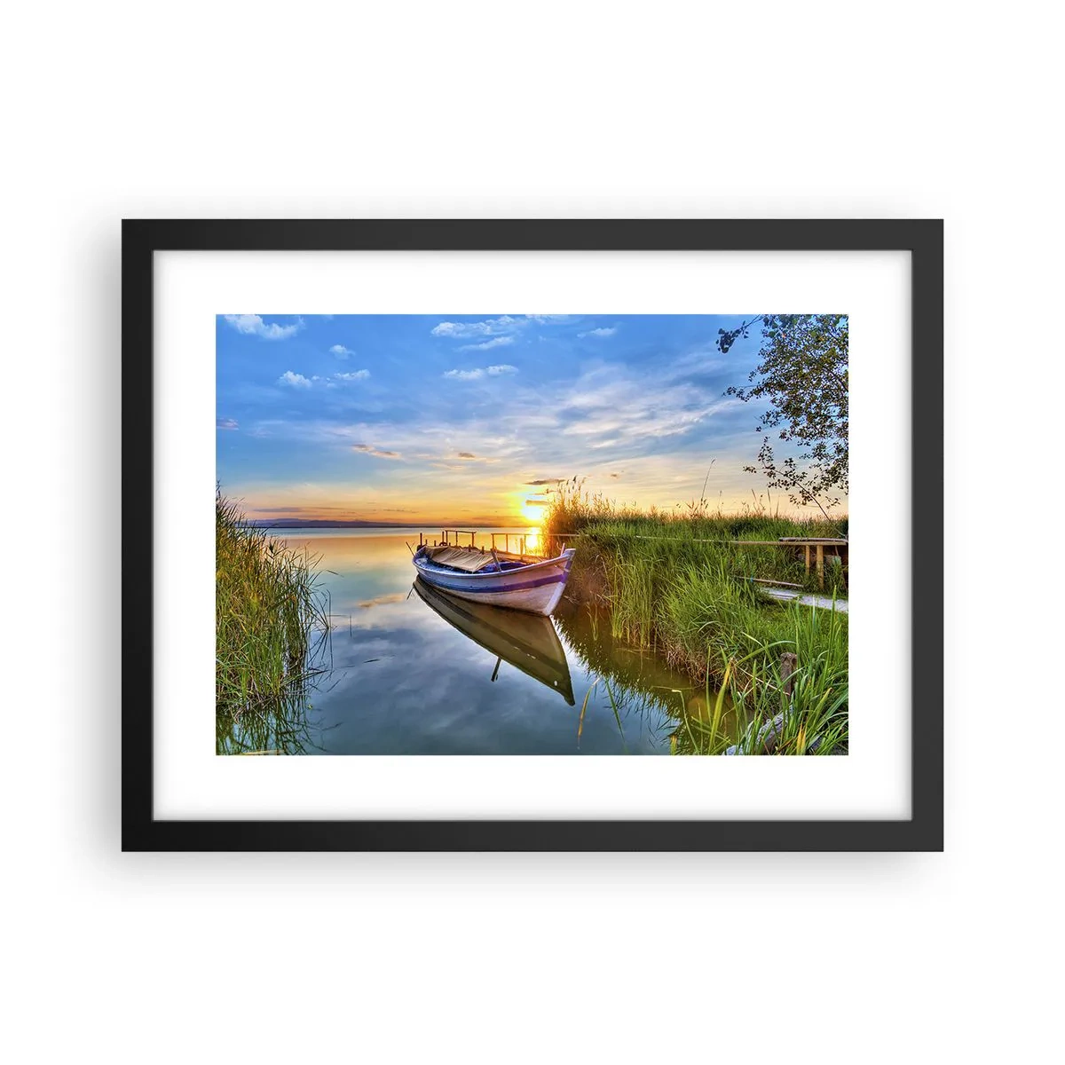 Plakat w czarnej ramie - Zatoczka spełnionych marzeń - 40x30 cm