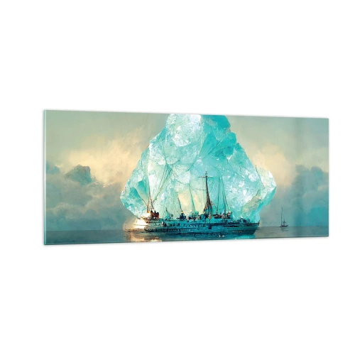 Obraz na szkle - Arktyczny brylant - 100x40 cm