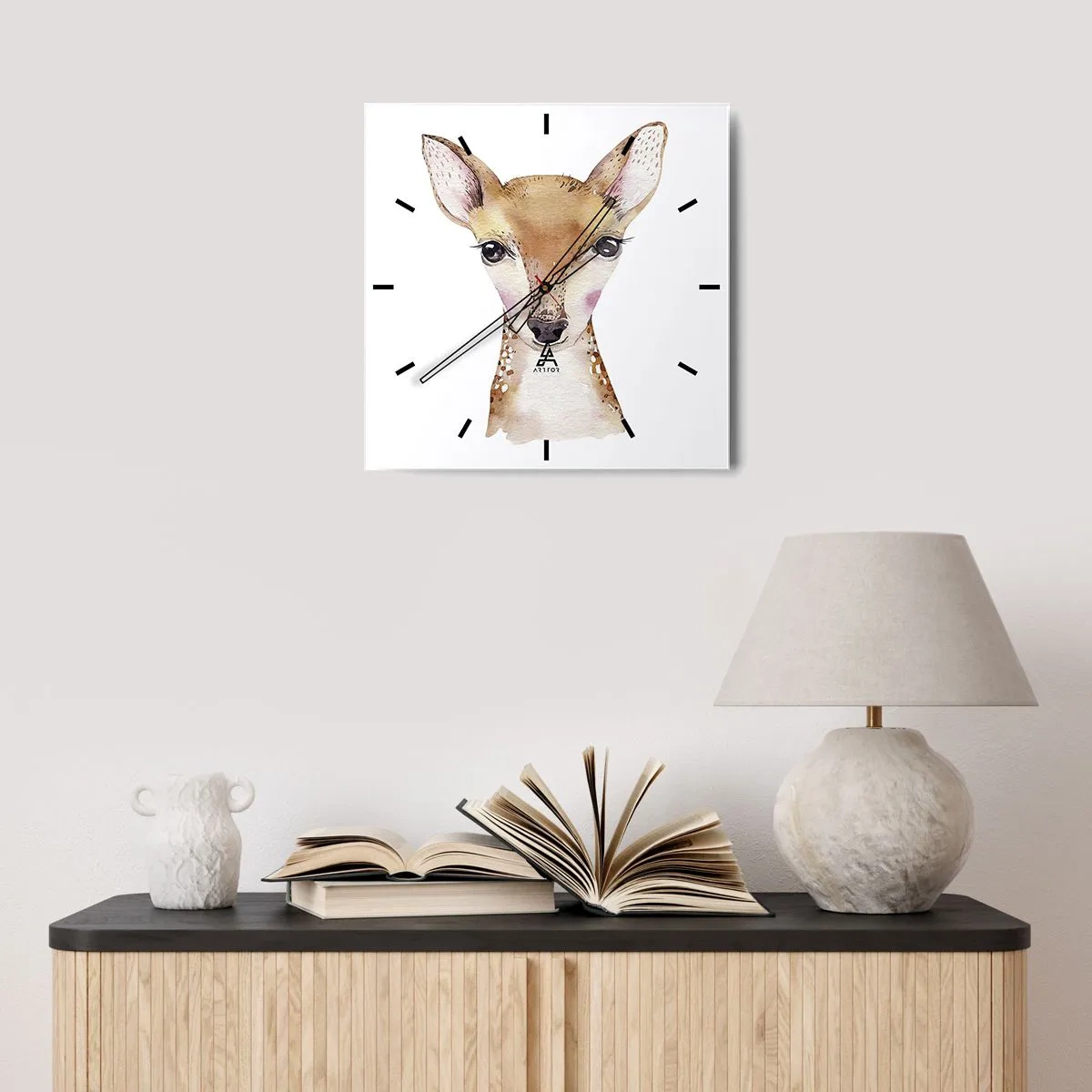 Zegar ścienny - Natura niewinności - 30x30 cm