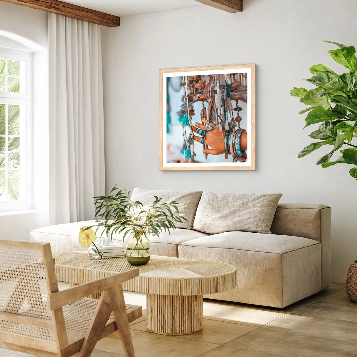 Plakat w ramie jasny dąb - Lokalne skarby - 50x50 cm