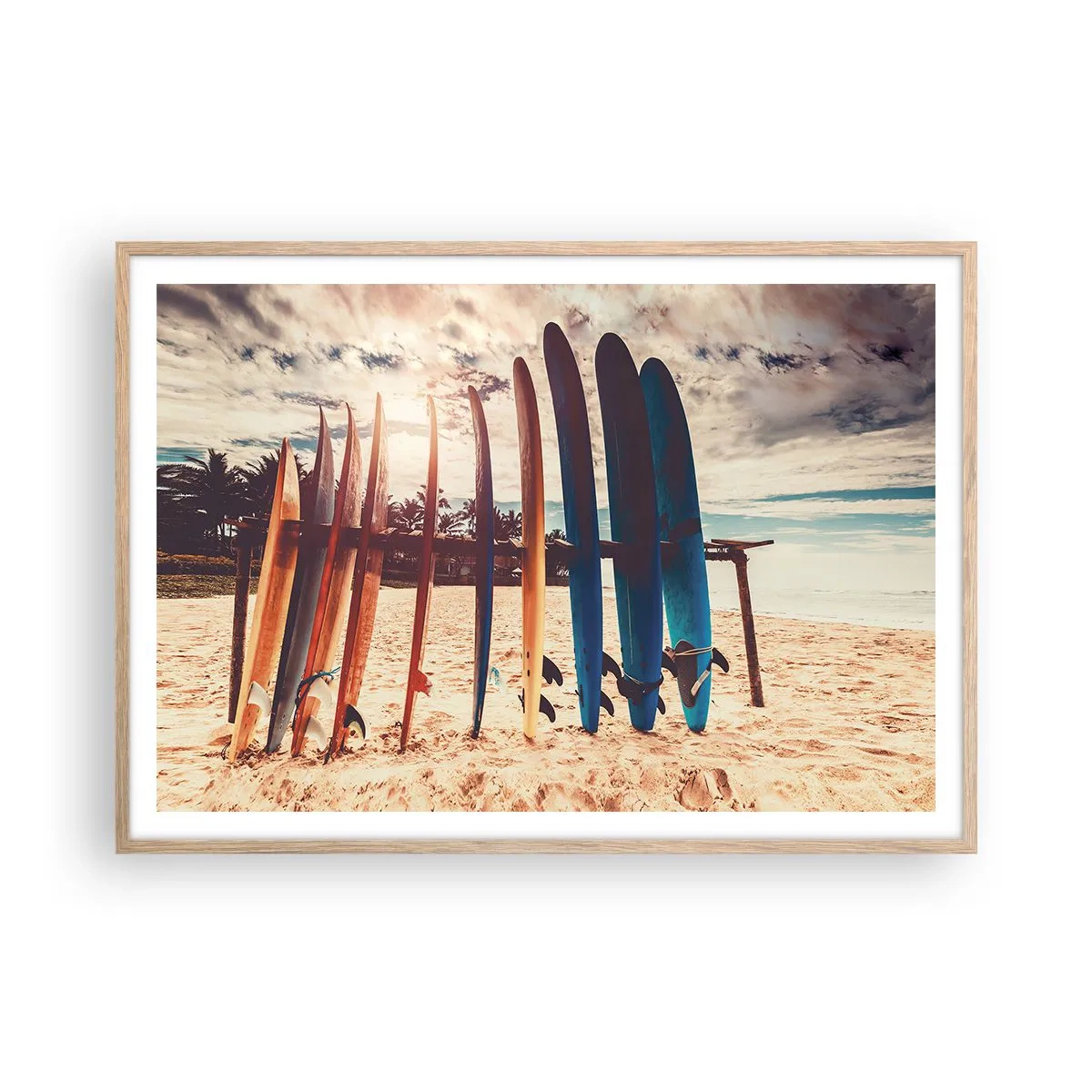 Plakat w ramie jasny dąb - Dobranoc, do jutra - 100x70 cm